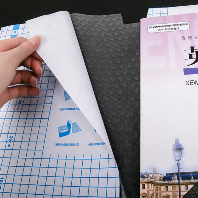 Прозрачная пластиковая пленка в рулонах самоклеящаяся Обложка для книжки рулон пленки