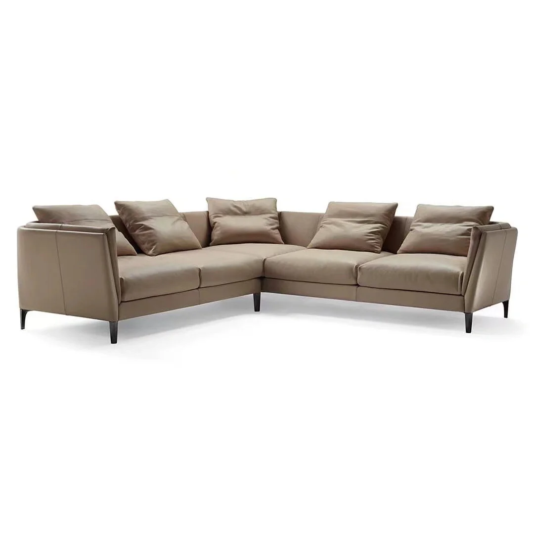 Manufacturer Modern Living Room Simple Large Furniture Executive Reception Meeting Reclinable Leather Office Sofa Set