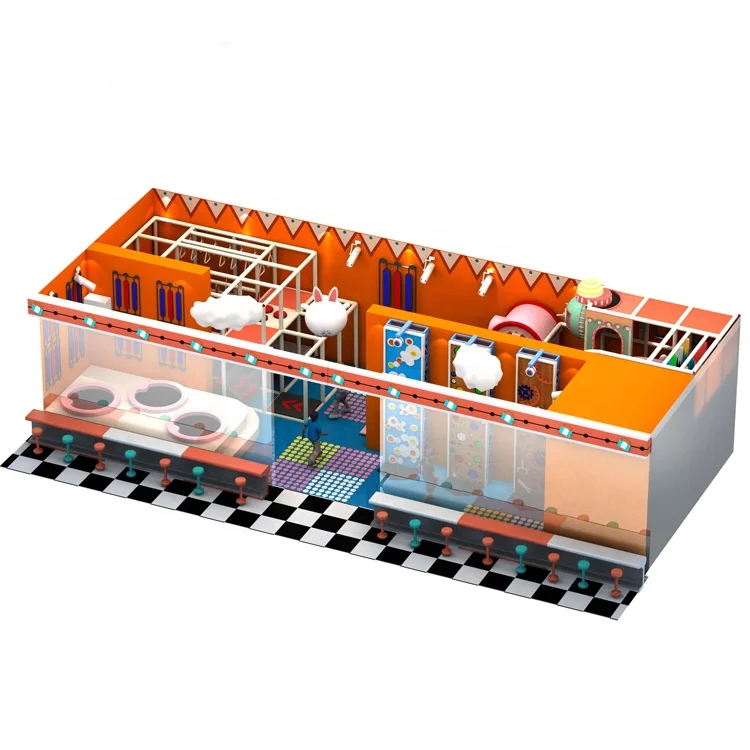 Kids Indoor Tunnel  Amusement Parks For Children Modern Indoor Playground Games