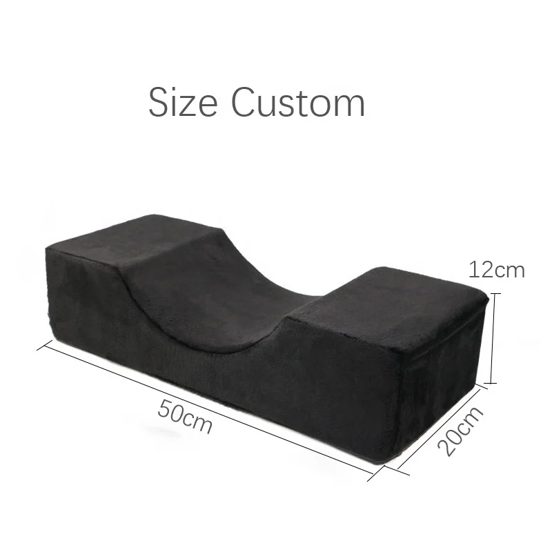 
luxury custom logo beauty eyelash extension ergonomic design eyelashes extension neck pillow 