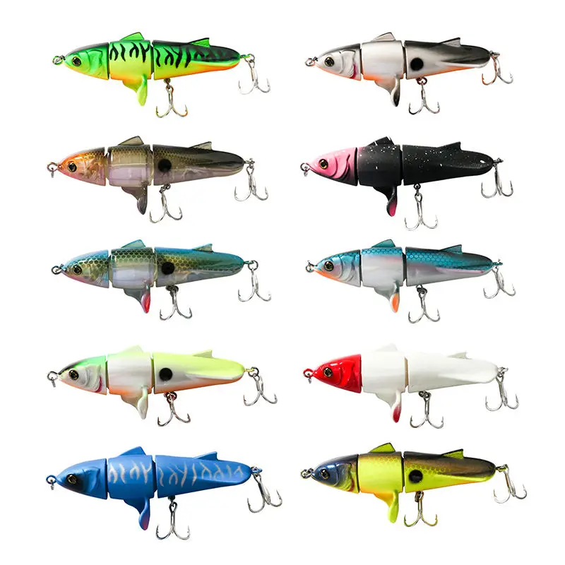 11cm 24g 10 Colors Artificial Hard Pencil Fishing Lure Propeller Lures Tractor Fishing Bait