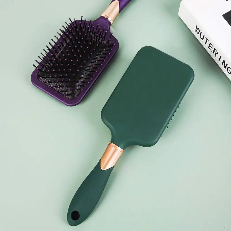 New arrival solid color fashion comfortable hair brushes for women ball tipped hair massage brush