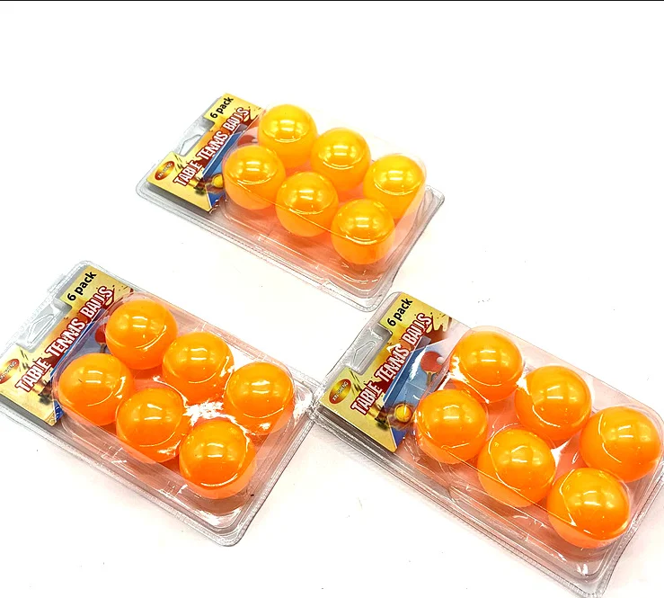 Cheap personalized table tennis training student 1 star 2 star 3 star table tennis bat pingpang plastic 6 pack table tennis ball