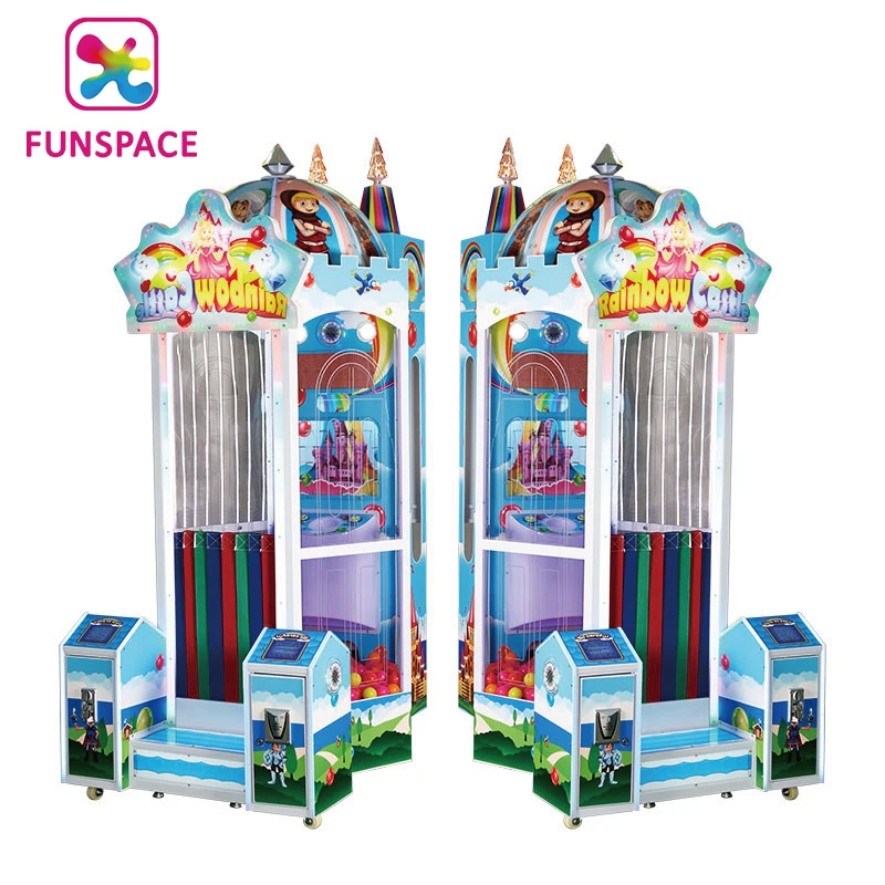 Amusement parks Coin Operated Rainbow Castle Kids Lottery Ticket Redemption Games carnival Ride indoor entertainment Aracde game