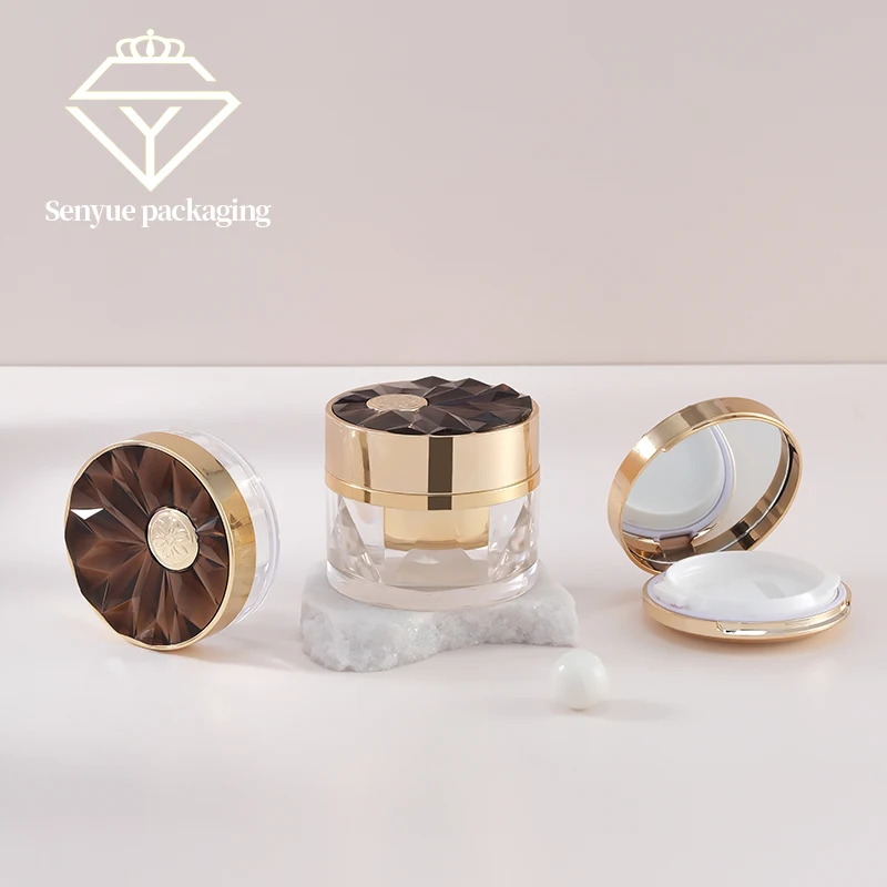 Acrylic double-layer cream bottle air cushion box powder box series eye cream face cream skin care products cosmetics packaging