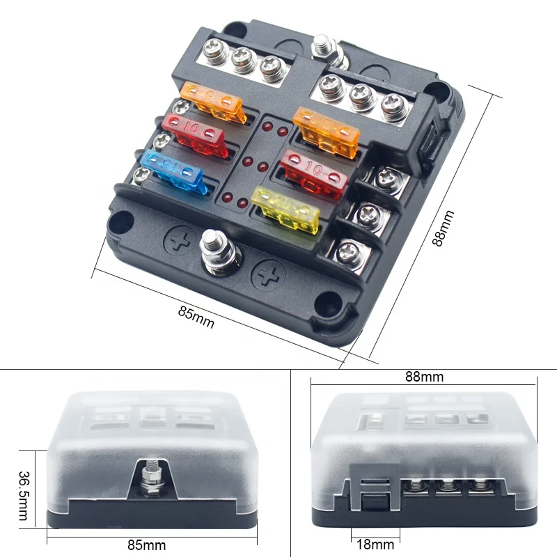 Dc 12 v/24v автоматический автомобильный рычаг управления морской лодки RV грузовик со светодиодным индикатором схемы отрицательный водонепроницаемый блок