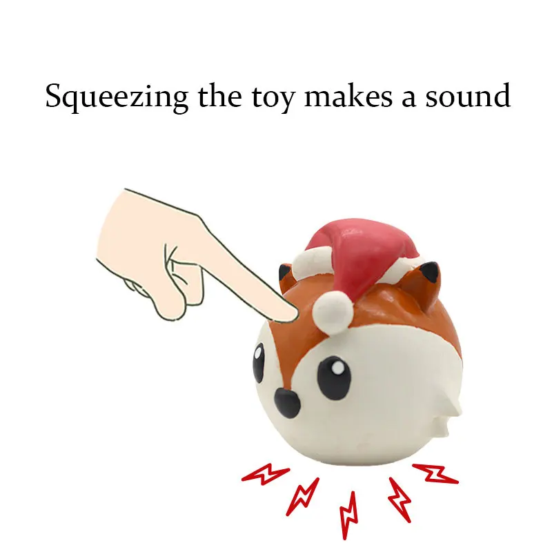 Cute non-toxic latex Christmas dog toys safe