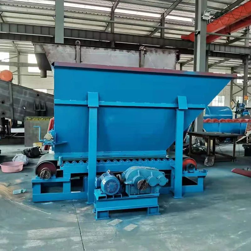 Feeding Hopper for Feeding Raw Materials Stone Rock Sand Steel Feed Hopper Plus Belt Conveyor