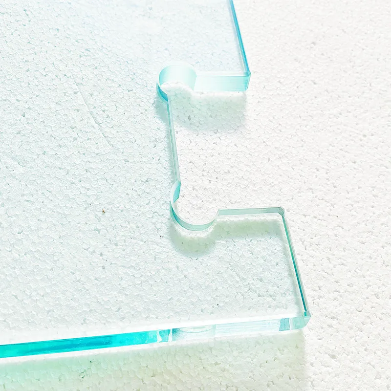 Дверь для душа из закаленного стекла с полированными отверстиями с ЧПУ, Высококачественная раздвижная дверь для душа, стекло для ванной и душа