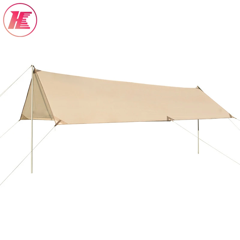 Outdoor Camping Tent Rain Fly Tarp Sun Shade Rain Fly Awning Camping Tarp Beach Tent Sun Shelter