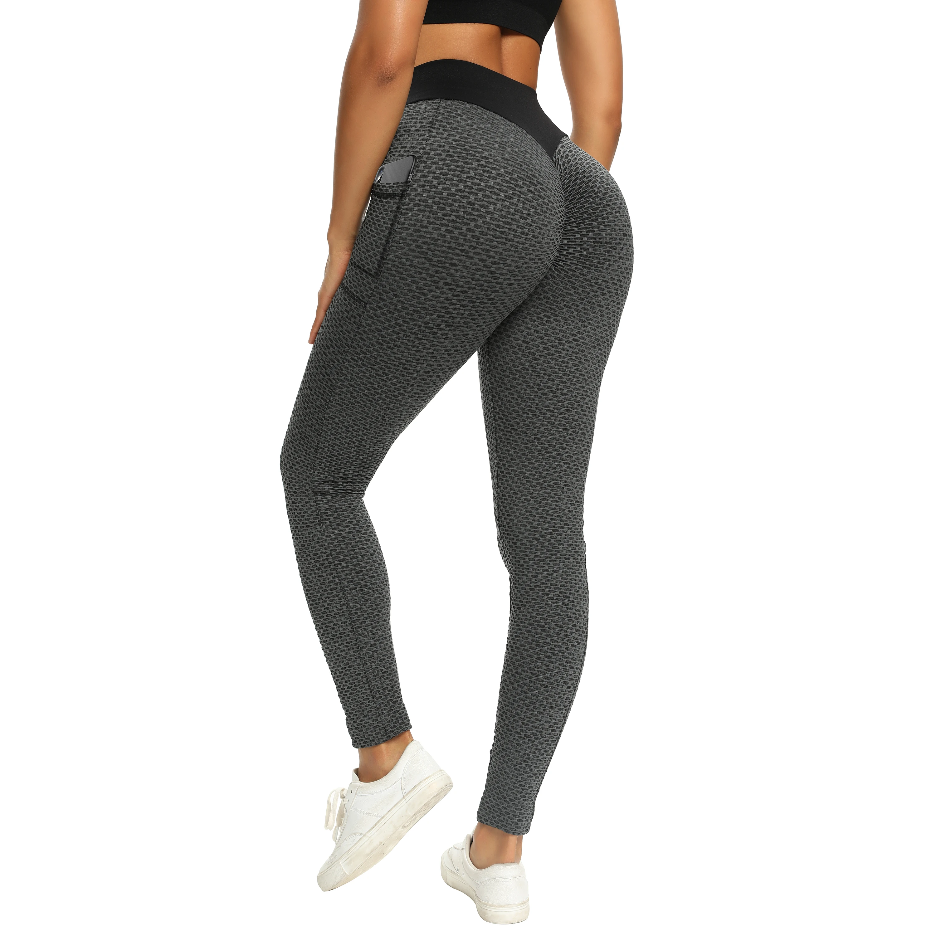 2021 Girls Butt Lifting Clothing Color With Pocket Yoga Riding Pants Tictok Tummy Control Trainer Leggings