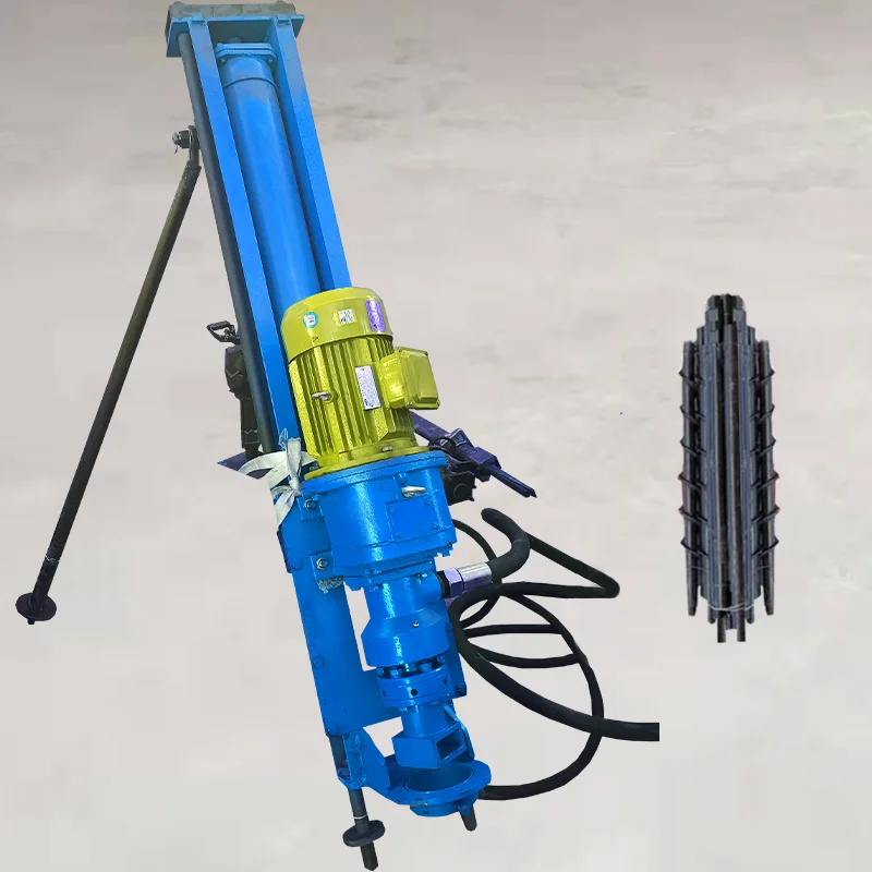 Portable 20m drill depth ZDD100 DTH blasting drilling rig machine used in open mining