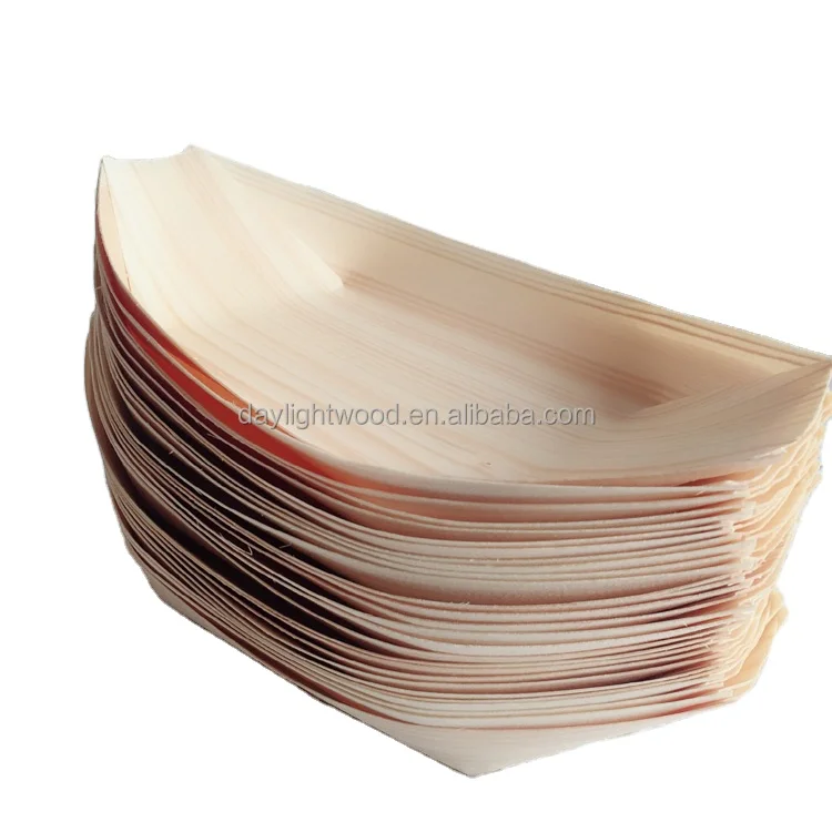 1/6 115mm Sushi Sticks Sushi Container Bamboo Wooden Boat