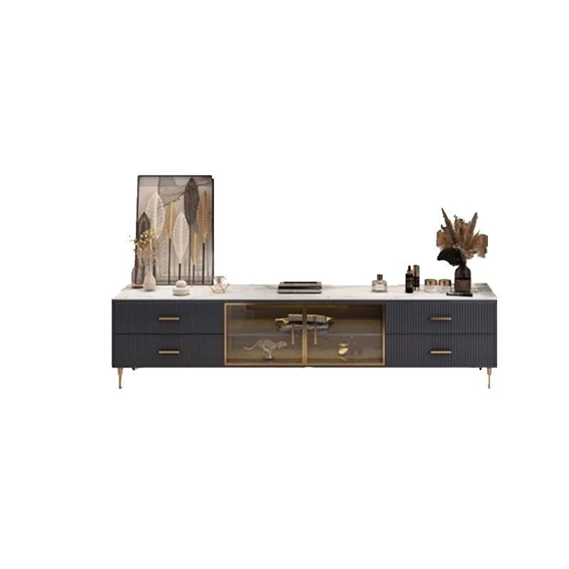 Металлическая рама, светлый роскошный дизайн, ТВ-шкаф, ТВ-подставка