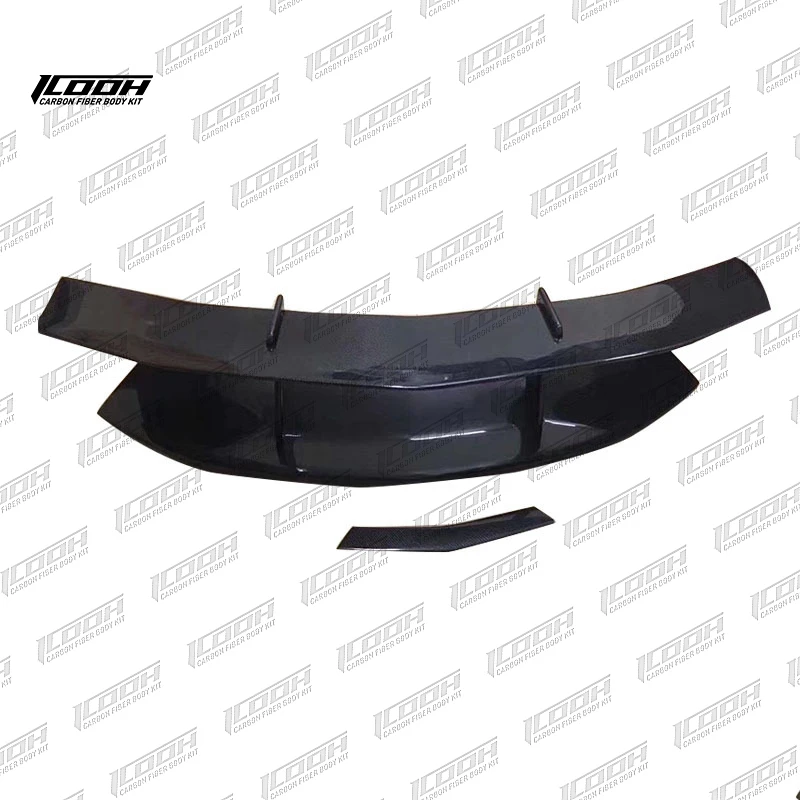 ICOOH Racing SV Style Carbon Fiber Fibre Body Kit Small Rear Trunk Spoiler Wing For Lamborghini LP700 720 750 2012-2018