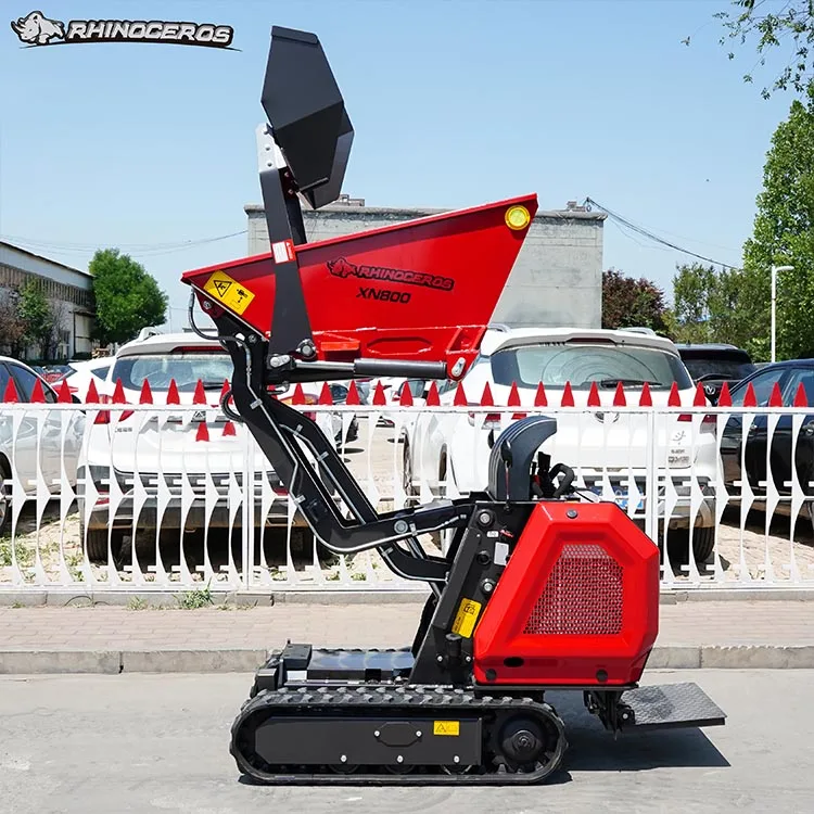 Rhinoceros XN800 CE Mini Ce Hydraulic All Terrain Track Mini Truck Dumper Mini Bagger Digger New Used
