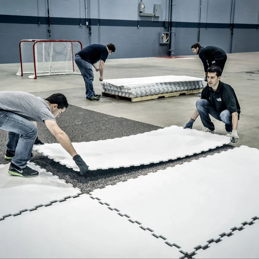 Custom size self lubricating synthetic ice skating rinks uhmwpe synthetic ice