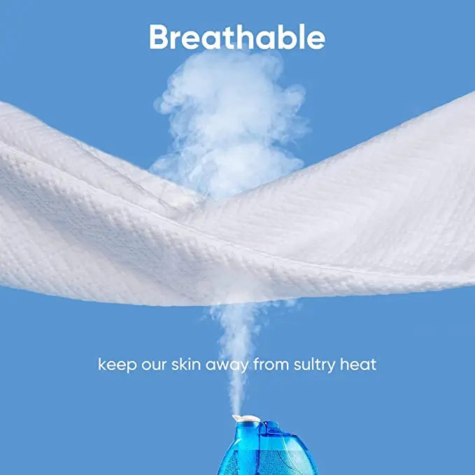 3D Air Fabric for Mattress Pad Cover -(Full)Bamboo Mattress Cover-100% Waterproof Mattress Protector-Smooth Soft Breath