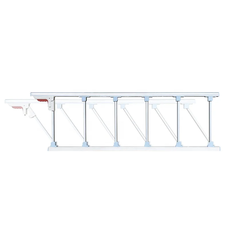 hospital medical bed accessories spare part of folding aluminum alloy side guard rails