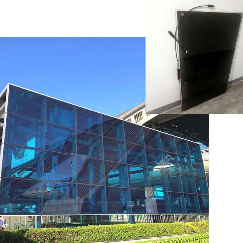 6.9mm Custom Color Transparent 10% 20% 30% 40% Custom Size  Bipv Cdte Solar Panels for Building Greenhouse