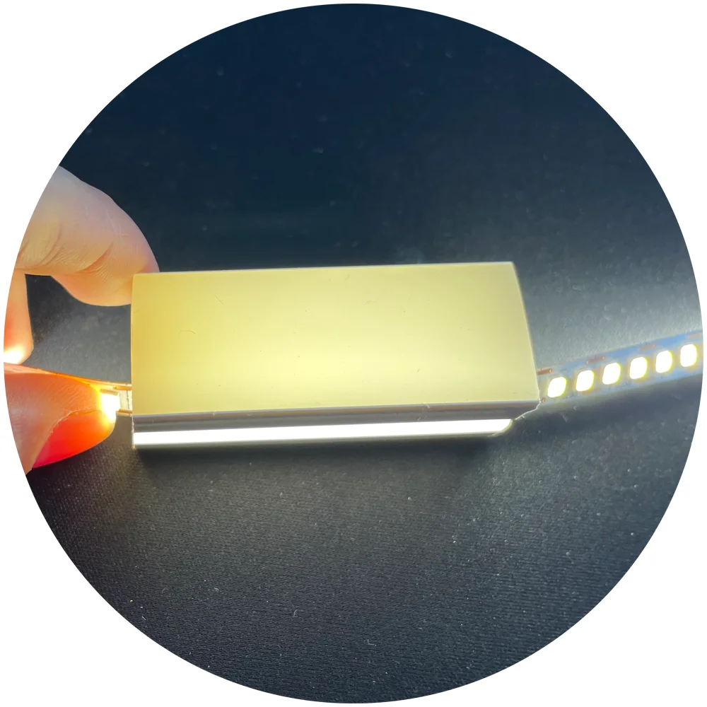 smd2835 DC24V 1cm cuttable 400leds/m double face  360 degree emitting light led strip light for silicone tube profile