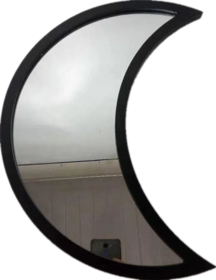 Home decor wholesale wall crescent half moon phase mirrors