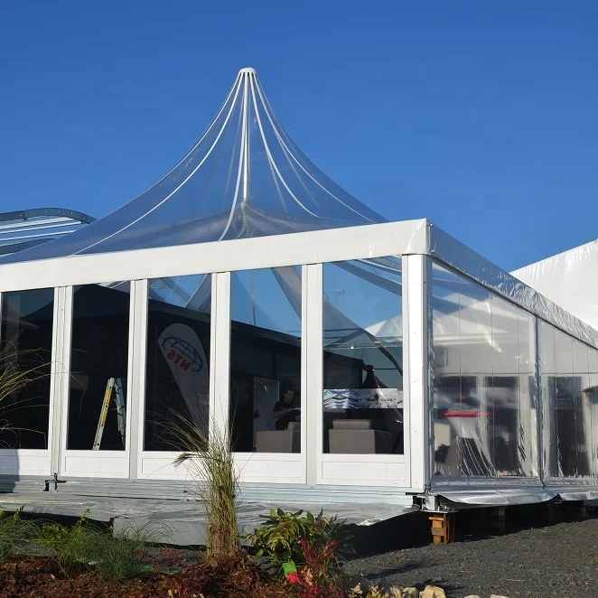 6x6m Pagoda Tent Outdoor White Wedding Gazebo Tent for Sale Tienda De Campana