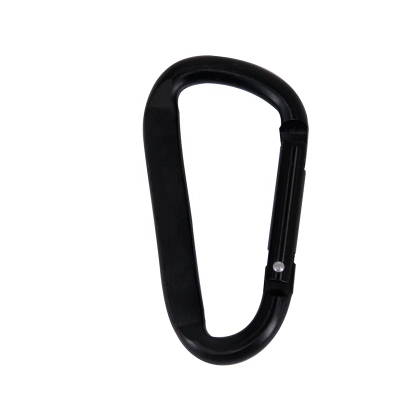 baichao 80*45mm 8# D aluminium alloy  black spring hooks