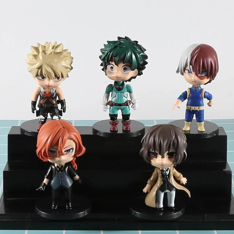 
Custom Cute Q-version My Hero Academia Anime Cartoon Mini PVC Action Figure Model Toys Garage Kits 