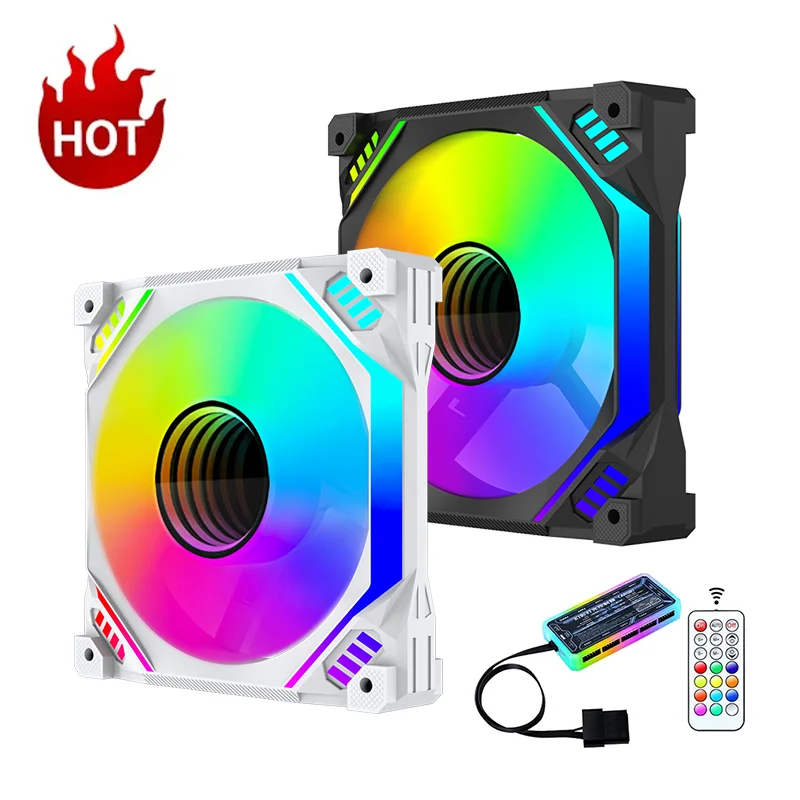 Super September New Gaming PC Fan CPU Cooler Computer Case ARGB Fan 120mm Cooling Custom Logo For Wholesale Retailer PC Desktop