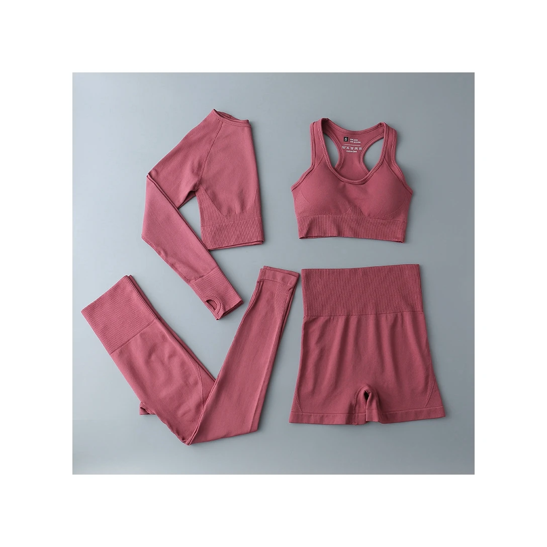 Exporter hot sale Yoga Sets Seamless Women Gym Clothes Sportswear Workout Clothes Seamless Fitness Yoga Set