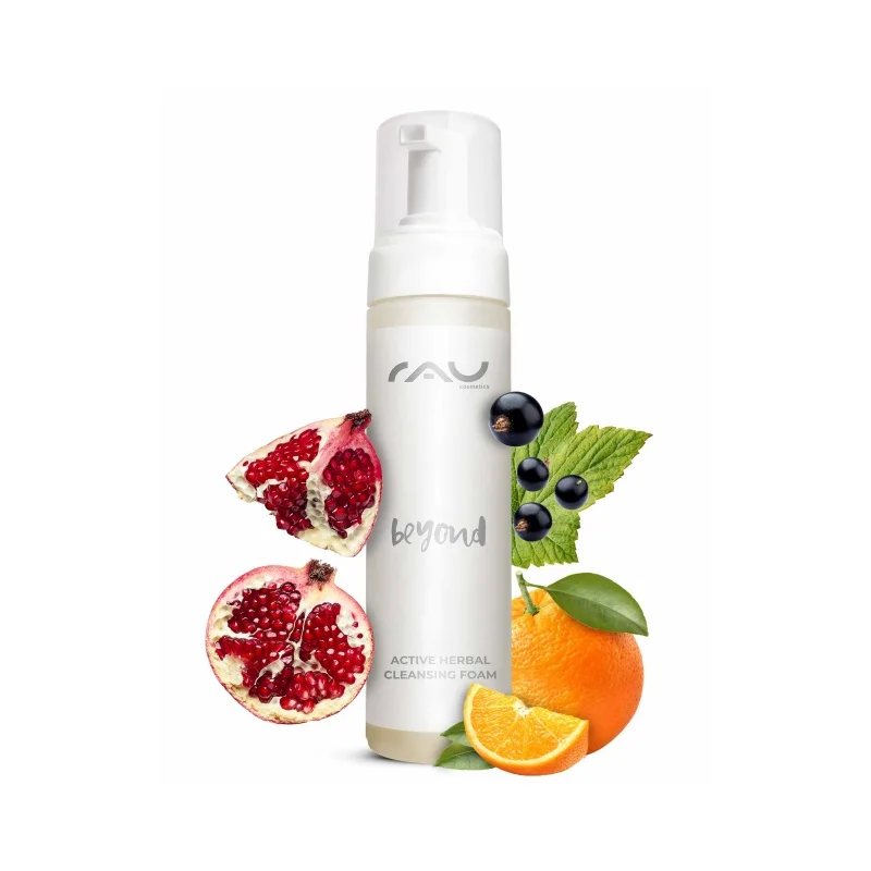 Beauty Products Facial Cleanser 200 Ml Beyond Active Herbal Cleansing Foam Natural Cosmetics With Beetroot Extracts