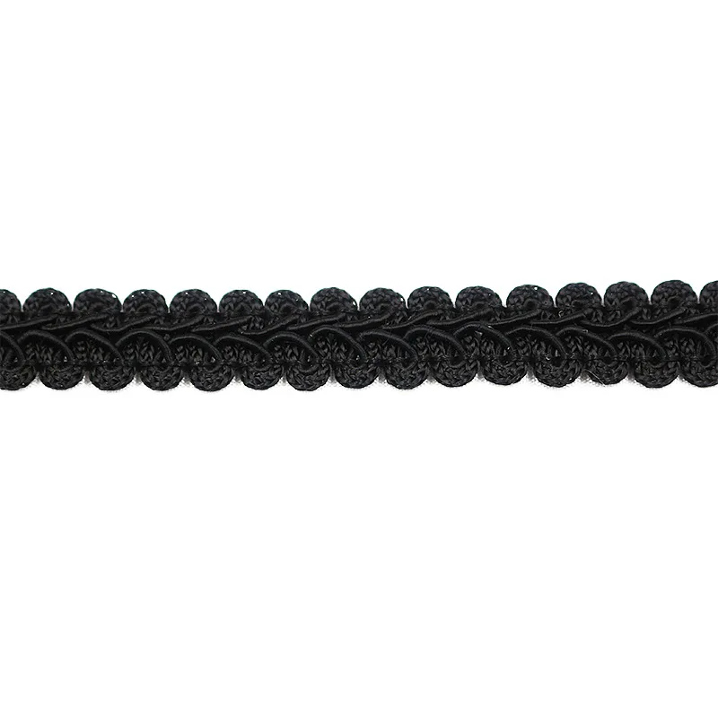 factory direct wholesale 12mm green pink white black centipede herringbone braid lace ribbon gimp trim