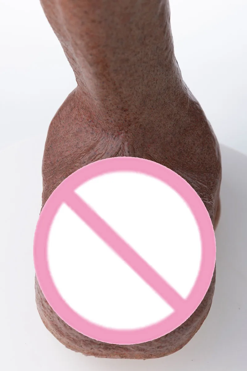 REALING Naked Adduction 8 Inch Realistic Silicone Dildo with Suction Cup, Dual Density Dong, Beige Color Penis, Adult Sex Toy