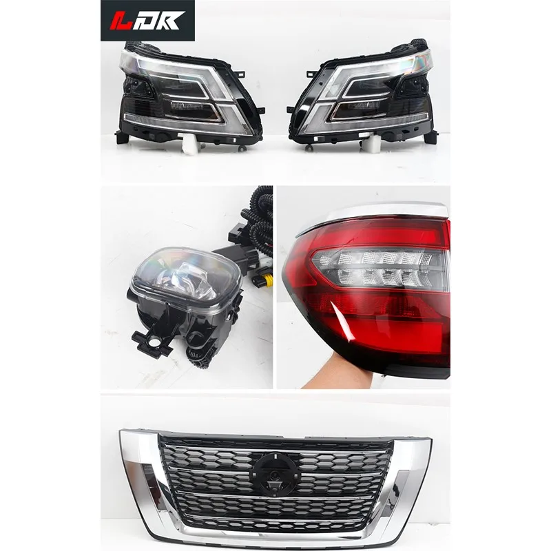 Easy Installation Face lift KIT for NISSAN PATROL Y62 2013-2019 upgrade to 2020 New Model with front bumper rear bumper