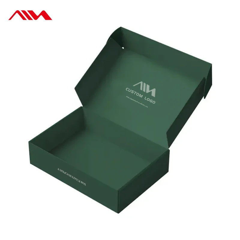 Изготовленный на заказ размер логотипа напечатанный роскошный гофрированный картон доставка упаковка Подарочная бумажная коробка