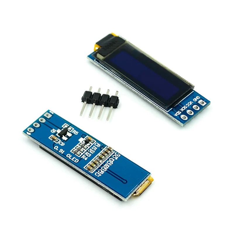 Merrillchip Stock 0.91 inch 0.96 inch 1.3 inch blue white yellow green 4/6/7 pin IIC communication small OLED display module