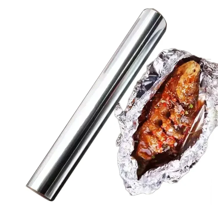 9/20 Microns Food Grade Household Catering Aluminum Foil Roll Jumbo Barbecue Baking Aluminum Foil Paper kitchen accessories