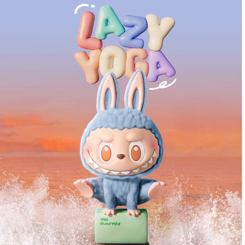 Blind Box the MONSTERS Lazy Yoga Series Mystery Box Labubu Action Figure Surprise Guess Bag Decor Ornaments Birthday Gift Toys