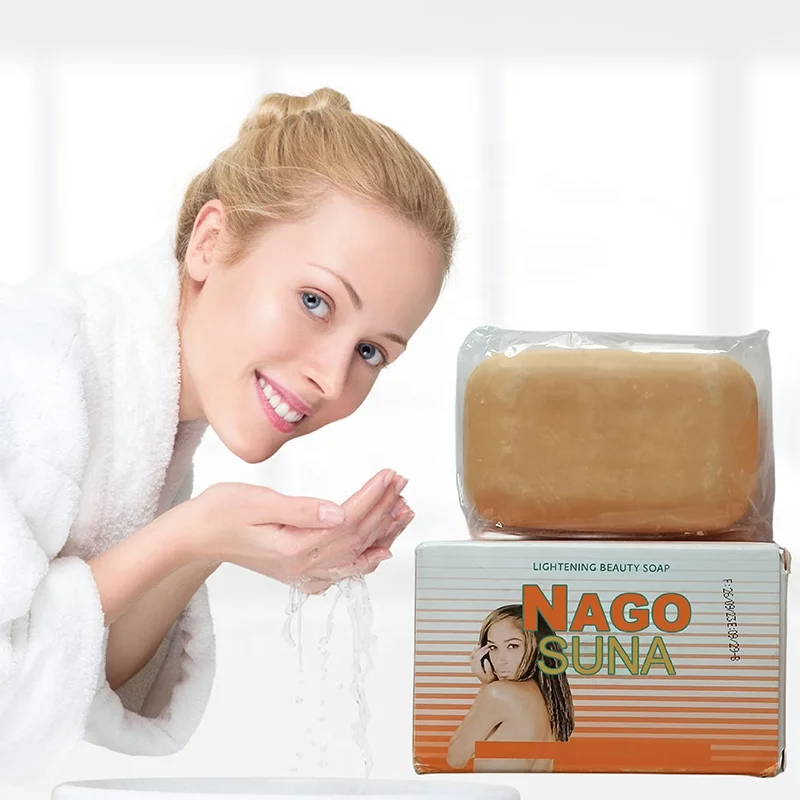NAGOSUNA LIGHTENING BEAUTY SOAP WITH CARROT AND COCONUT OIL POPULAR IN AFRICA BRIGHTENING BLACK SKIN