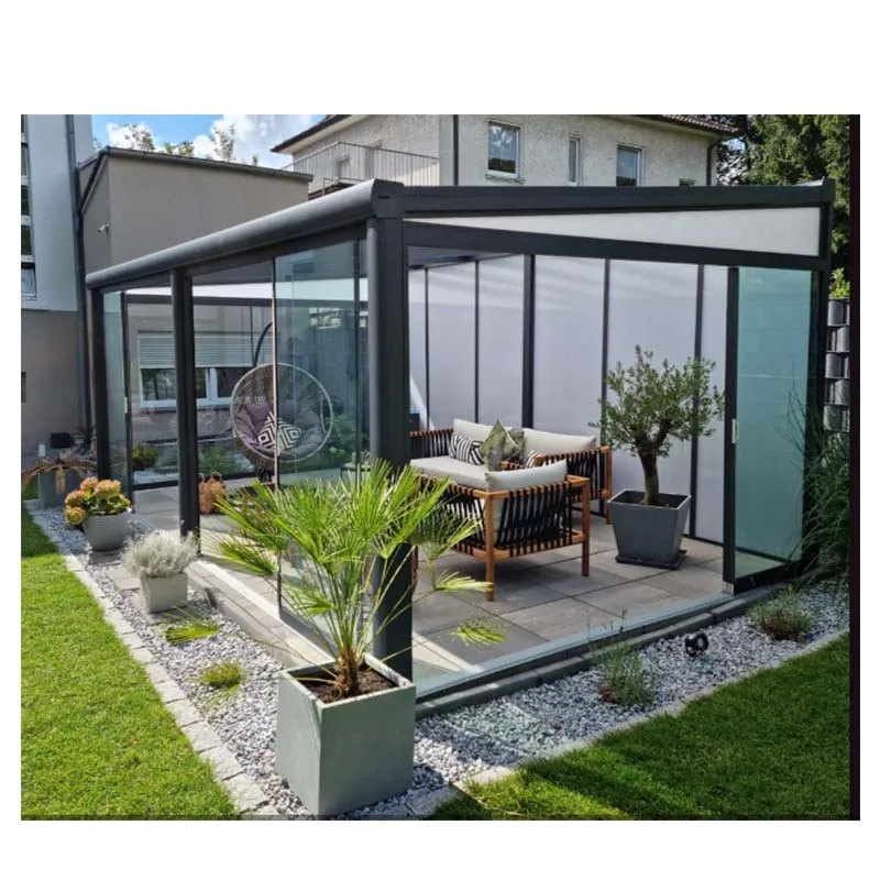 Winter garden free standing solarium aluminum tempered glass sunrooms free standing sunroom