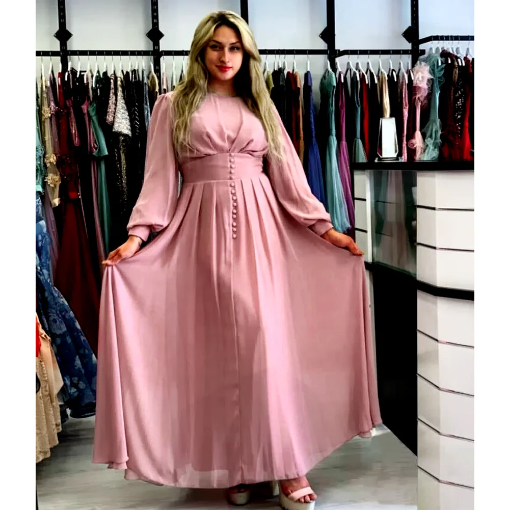 2021 Latest new chiffon abaya pleated abaya muslim dress kaftan dubai turkish dresses islamic clothing