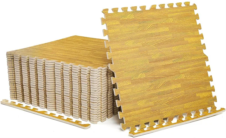 Eva Floor Printed Wood Foam Mats Non-slip Puzzle Carpets Tatami Custom Mats Playmat for Indoors