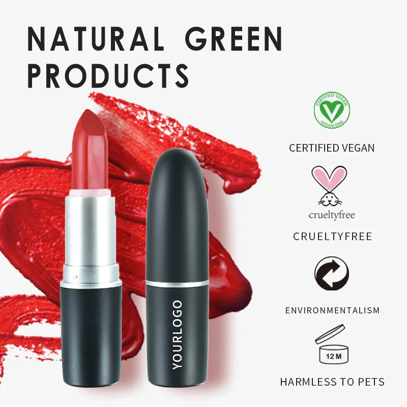 Beauty cosmetics glossy lip stain tint matte korean lipstick lip gloss private label Wholesale Lipstick