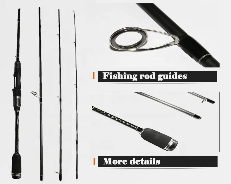 Weihai wholesale 4 section 228cm spinning casting fishing rod 30T TPS TVS EVA grip domestic manufacturer supply fishing rod