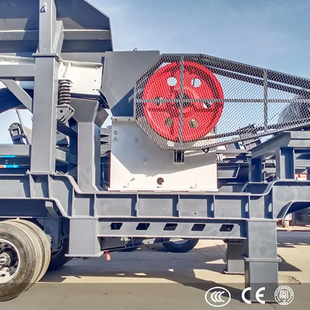 High quality 180t/h granite iron ore mobile jaw crushing plant for sale Peru