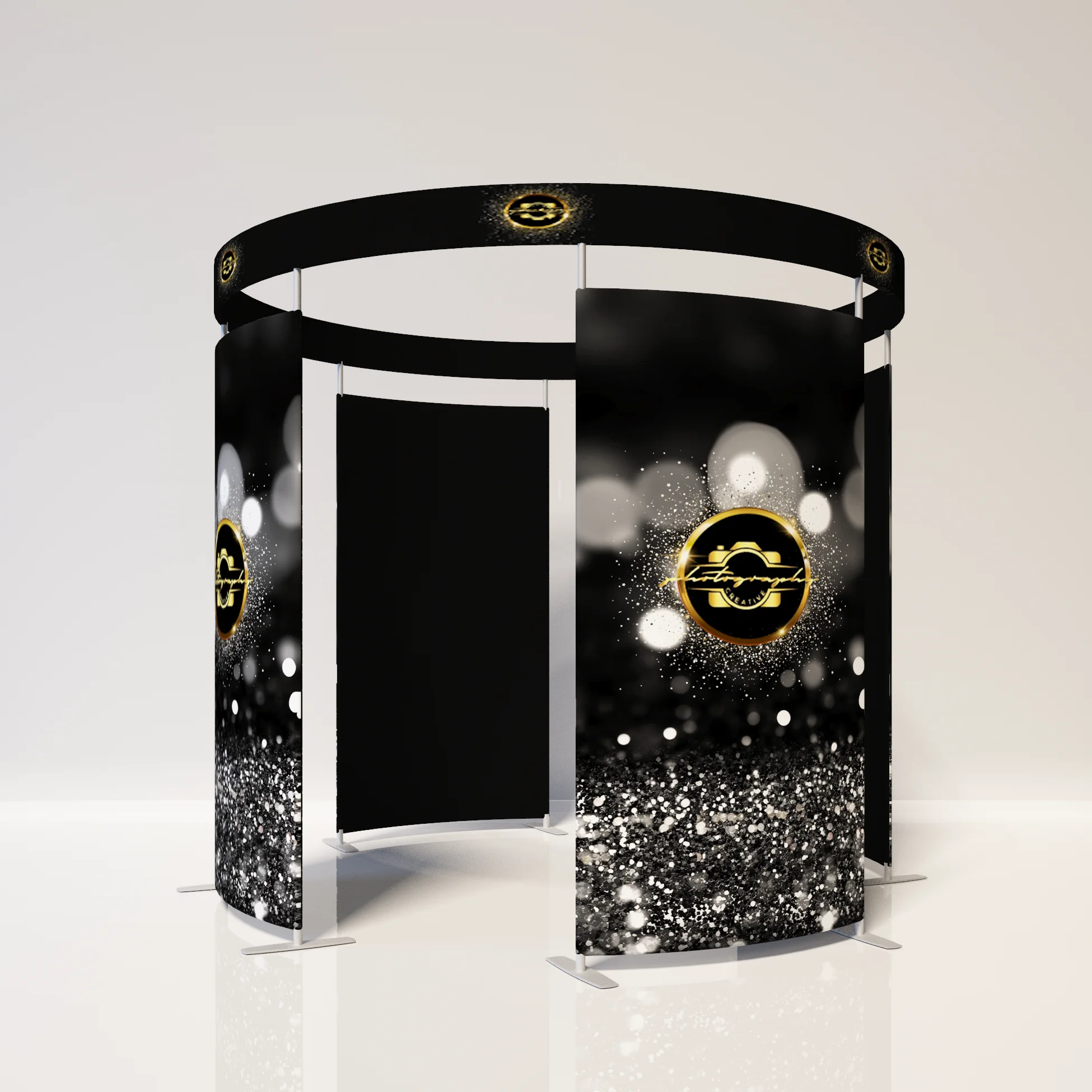 Enclosure 360 Degree Photo Booth With Led Lights Photobooth Drop Shipping Photo Booth Backdrop
