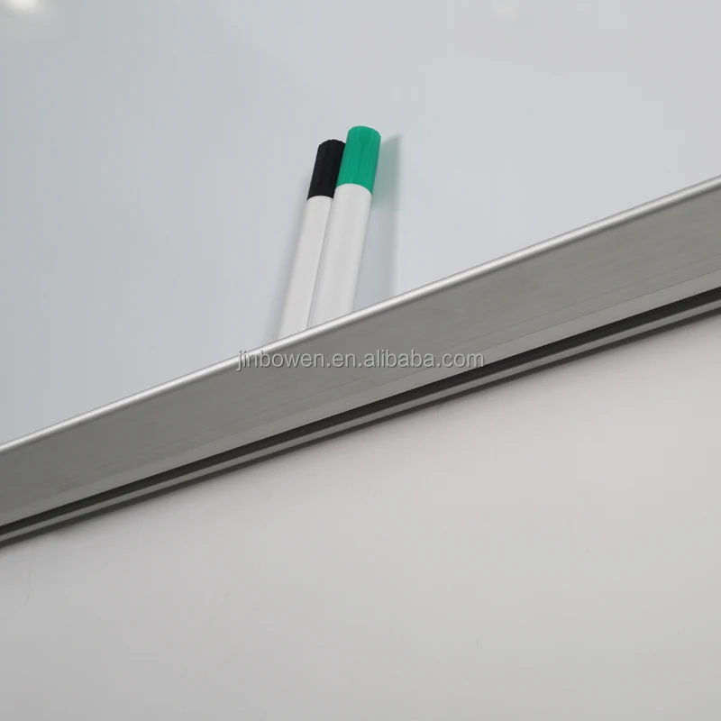 Amazon hot style dry erase board student writing board silver aluminum frame magnetic wall hanging whiteboard with marker tray