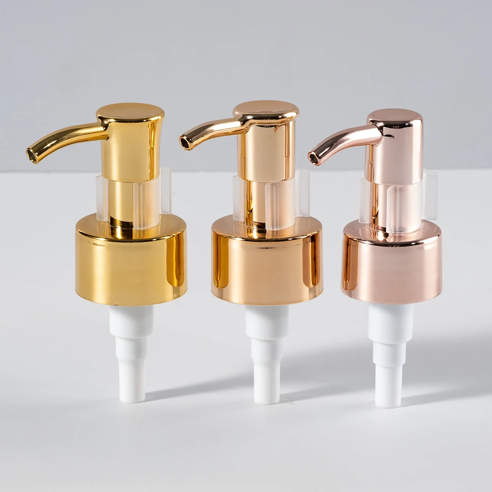 Factory New Custom Color OEM ODM 24/410 28/410 Metal Lotion Pump Head Cosmetics Packaging Bottle Liquid Soap Dispenser Pumps