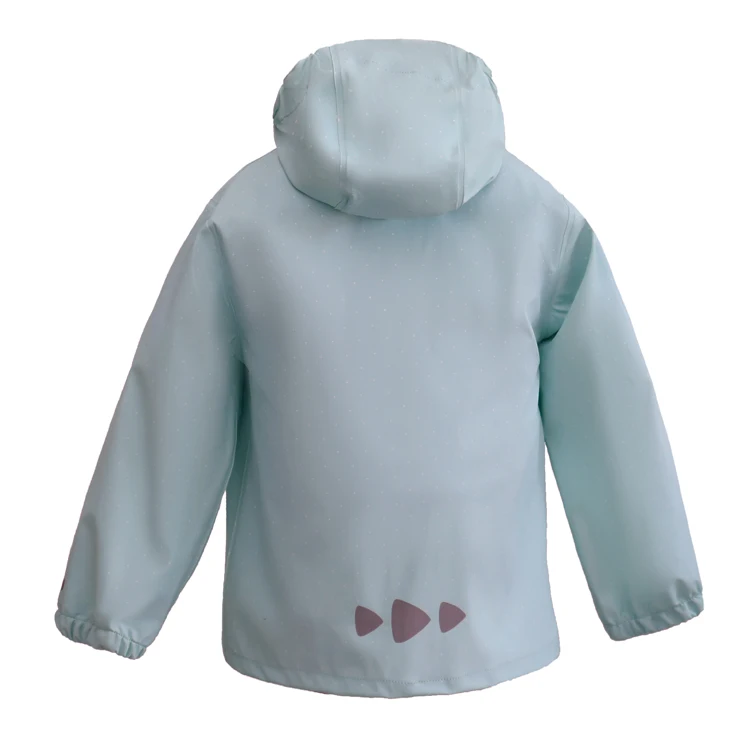 
Fashion Waterproof Transparent PU Plastic Fabrics Children Kids Raincoat 